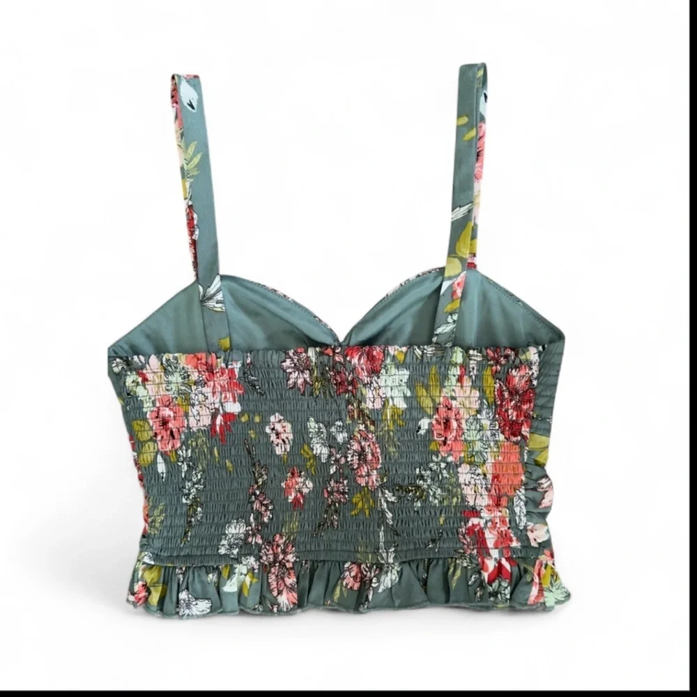 Bog collective Floral Print corset top, women's size M. - Picture 4 of 5